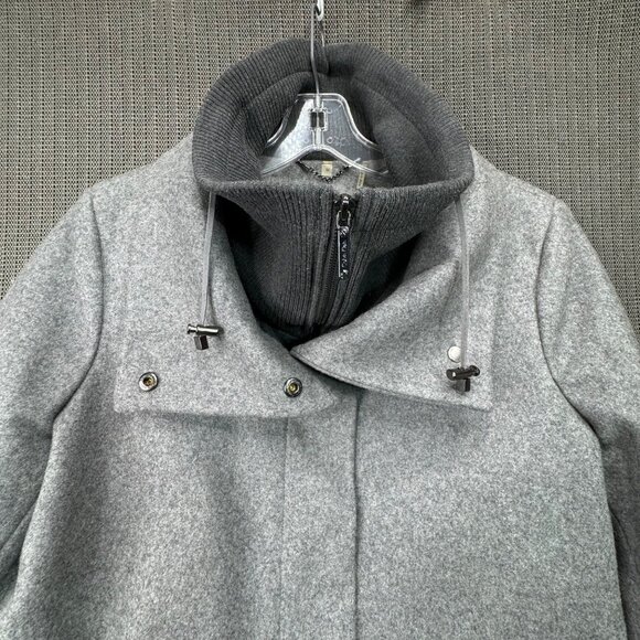 Calvin Klein women's size m Double Layer Wool Blend Grey Jacket - Picture 7 of 11